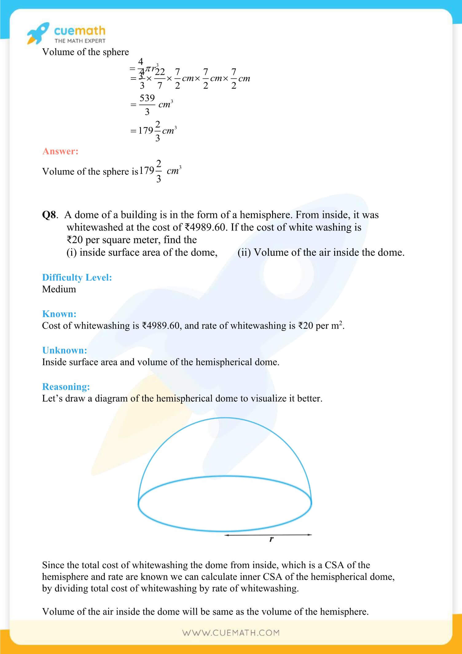NCERT Solutions Class 9 Math Chapter 13 Exercise 13.8 86