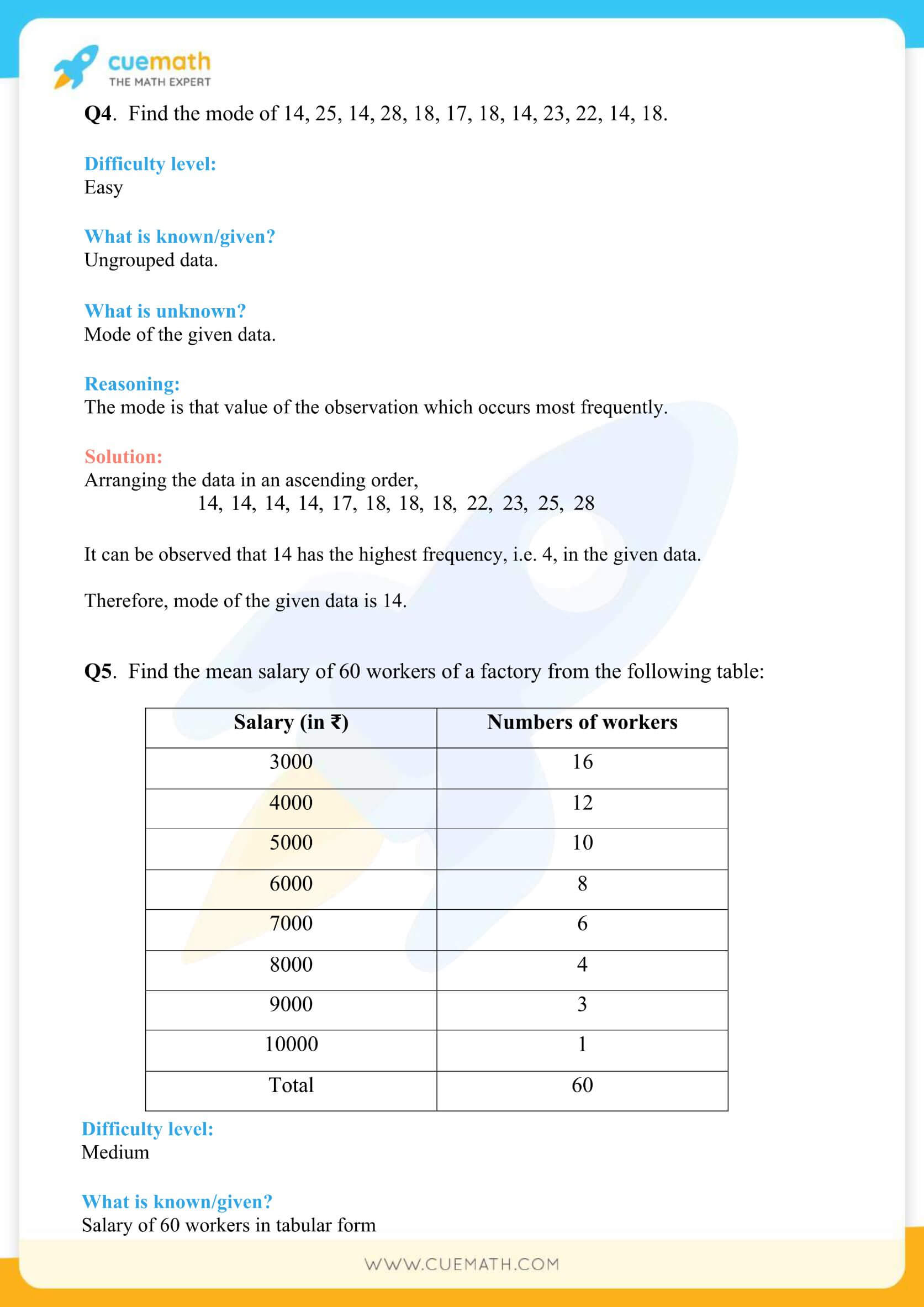 NCERT Solutions Class 9 Math Chapter 14 Exercise 14.4 30