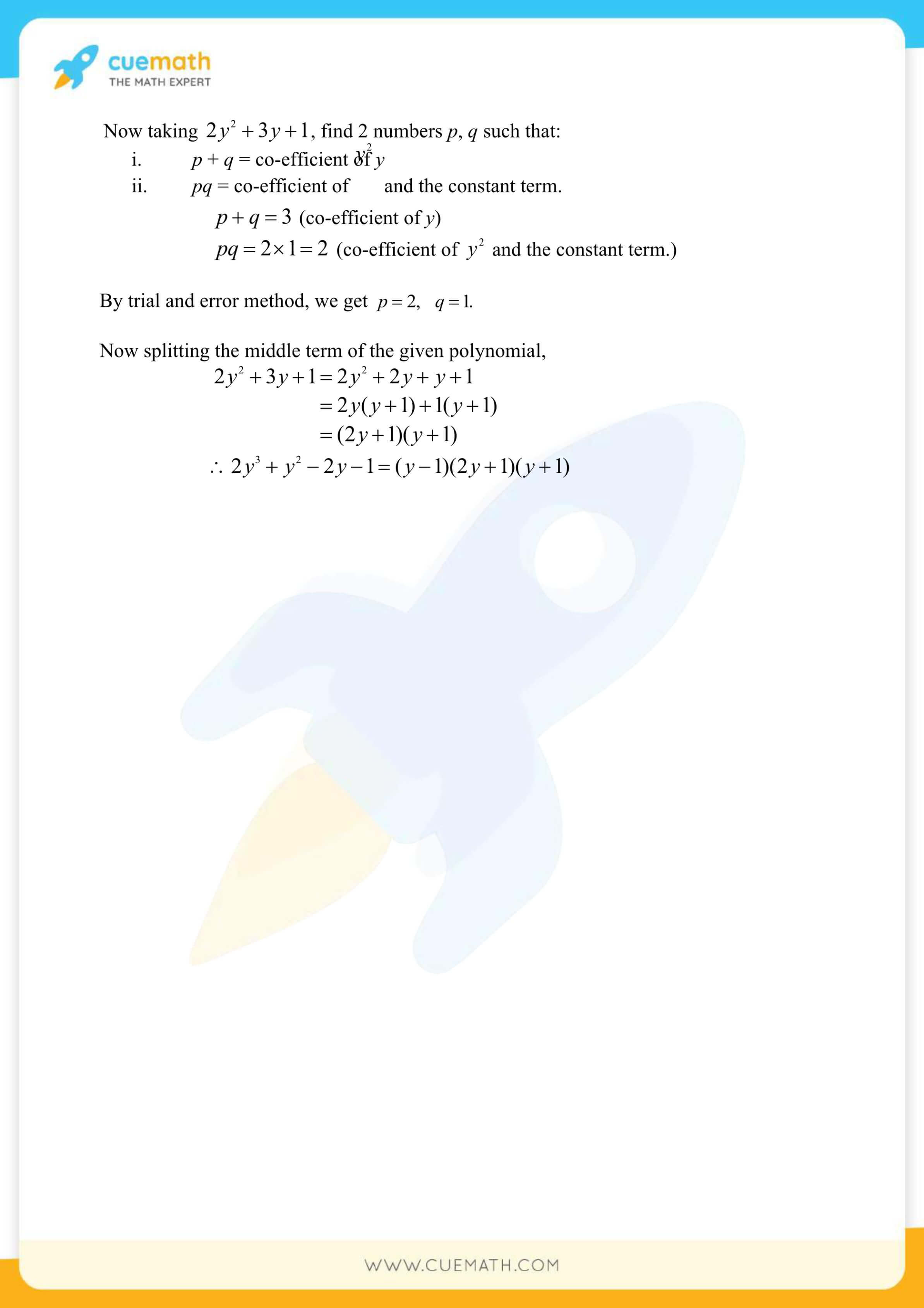 NCERT Solutions Class 9 Math Chapter 2 Polynomials 21