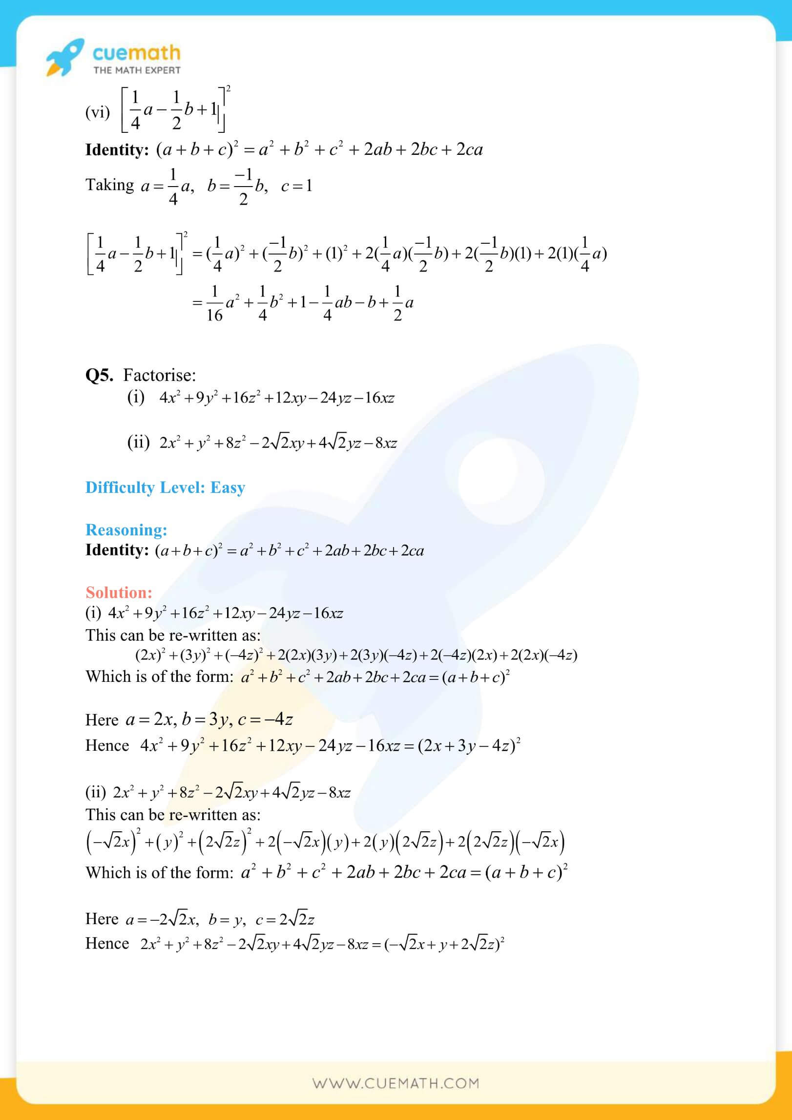 NCERT Solutions Class 9 Math Chapter 2 Polynomials 26