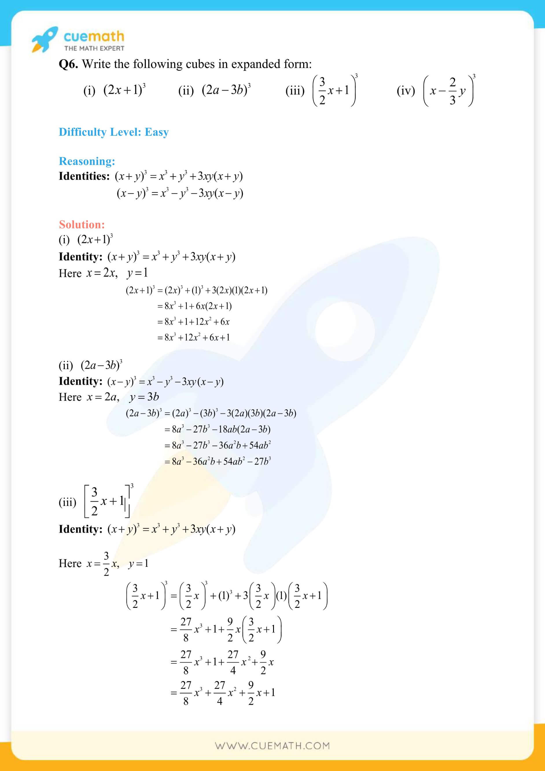 NCERT Solutions Class Exercise 2.5 27