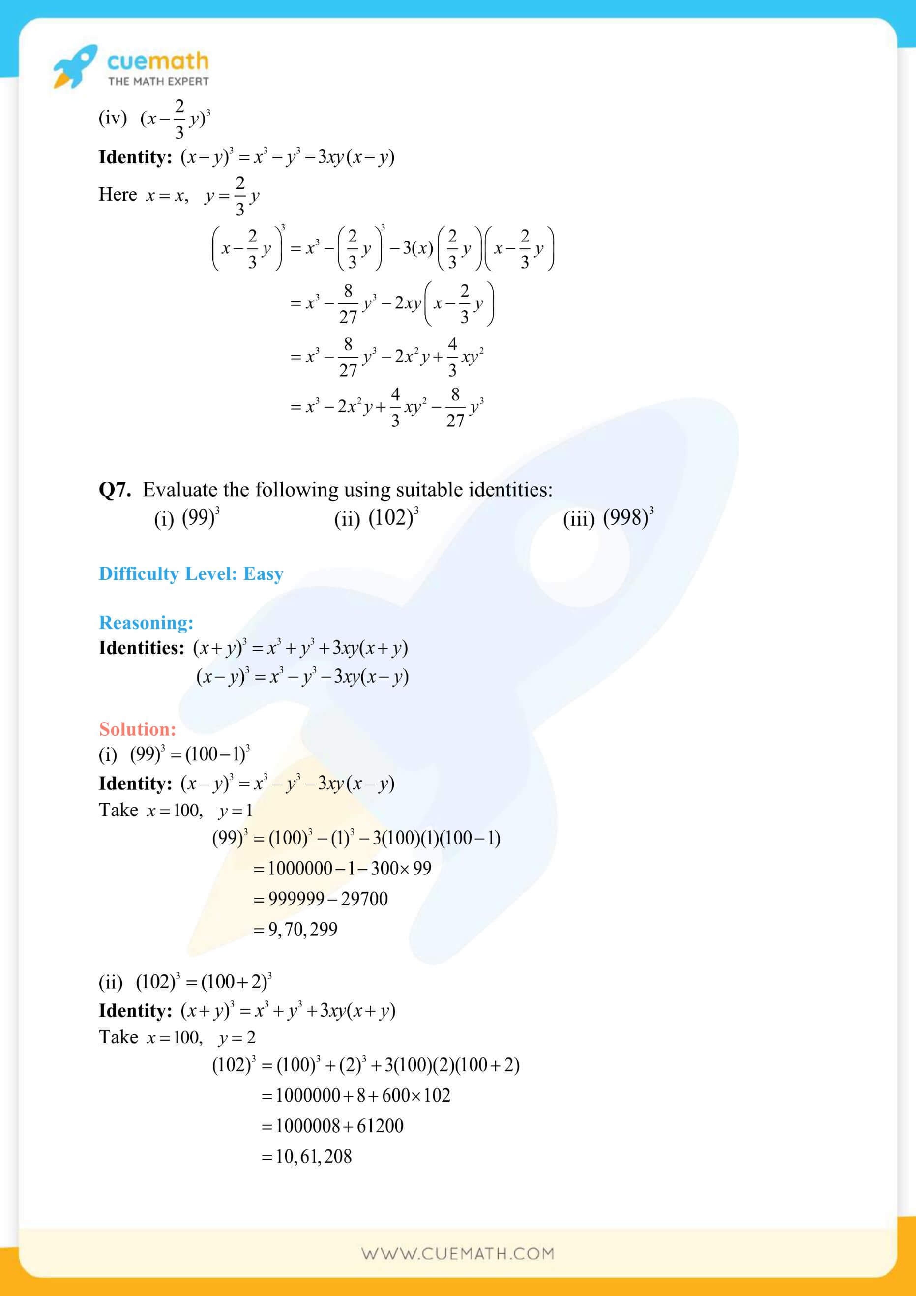 NCERT Solutions Class Exercise 2.5 28