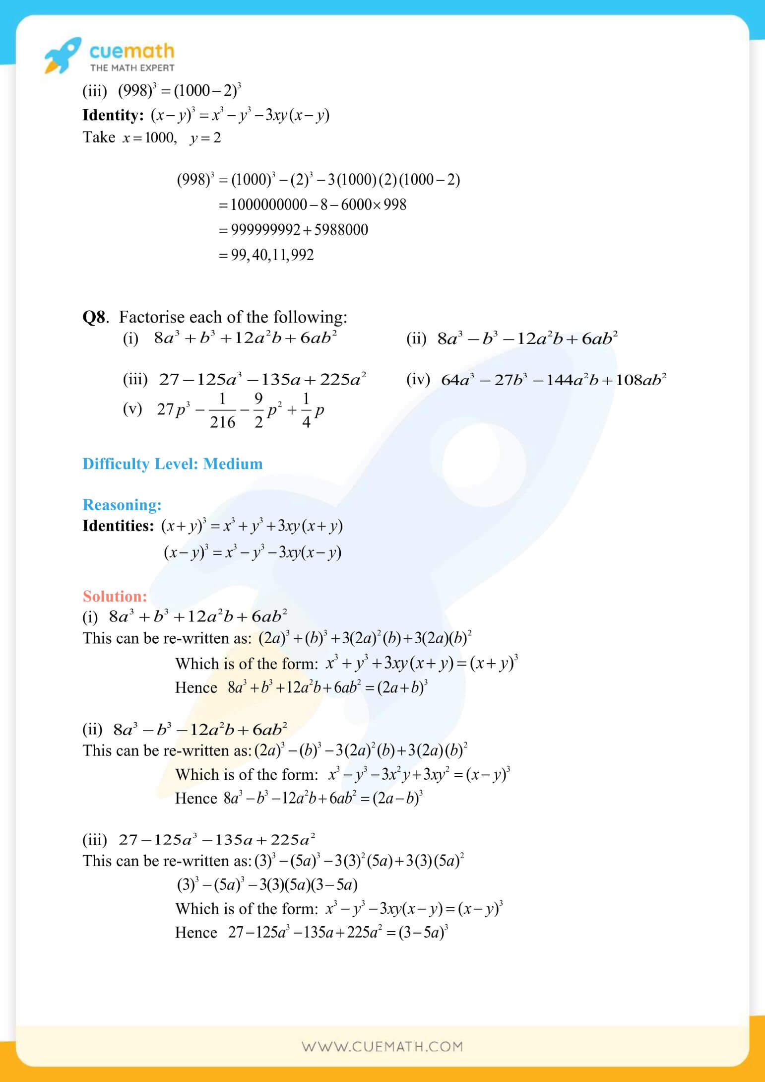 NCERT Solutions Class Exercise 2.5 29