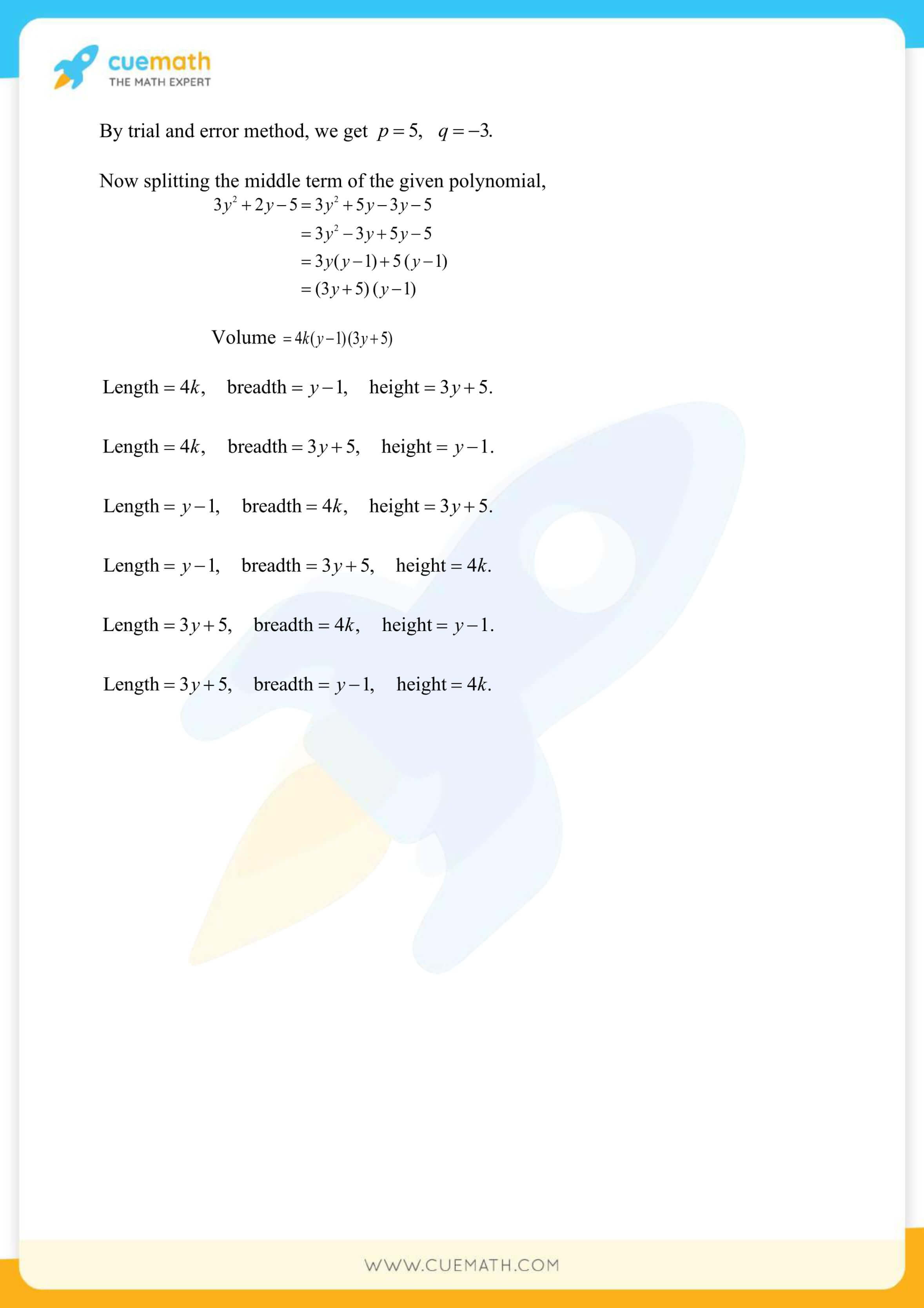 NCERT Solutions Class 9 Math Chapter 2 Polynomials 36