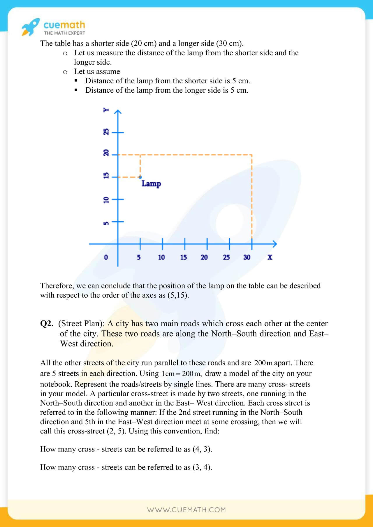 NCERT Solutions Class 9 Math Chapter 3 Co Ordinate Geometry 2