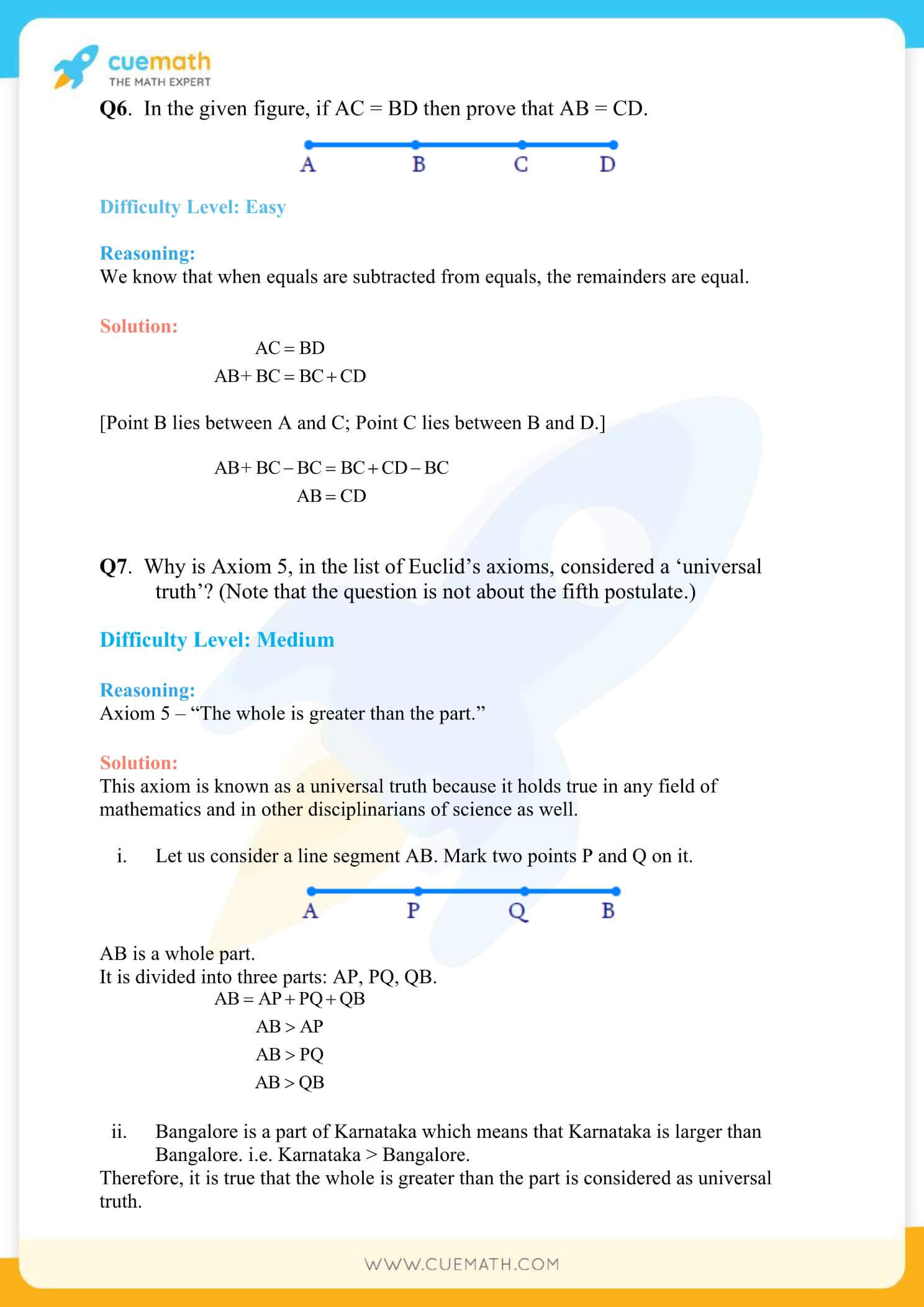 NCERT Solutions Class 9 Math Chapter 5 Exercise 5.1 7