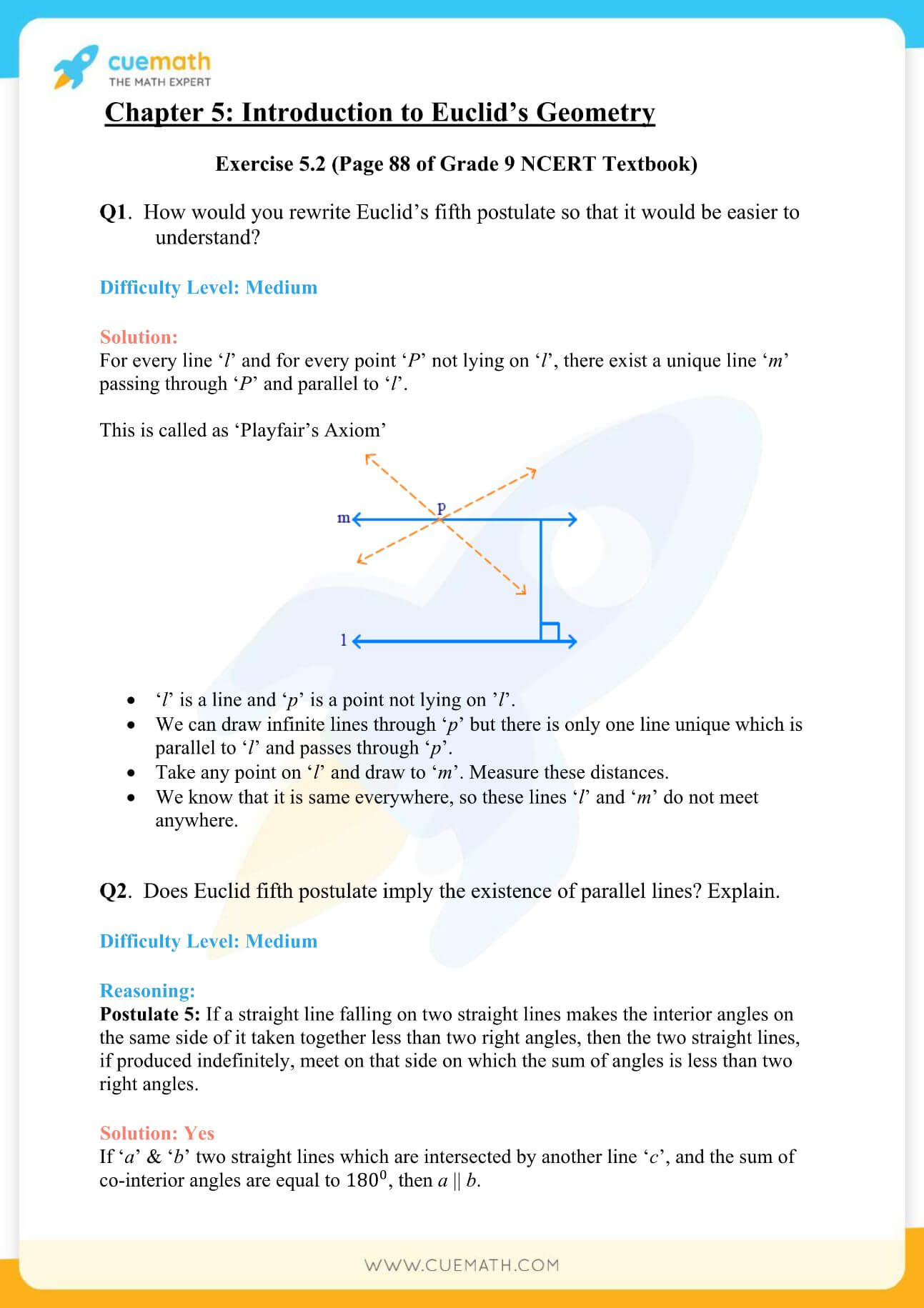 NCERT Solutions Class 9 Math Chapter 5 Introduction Euclids Geometry 8