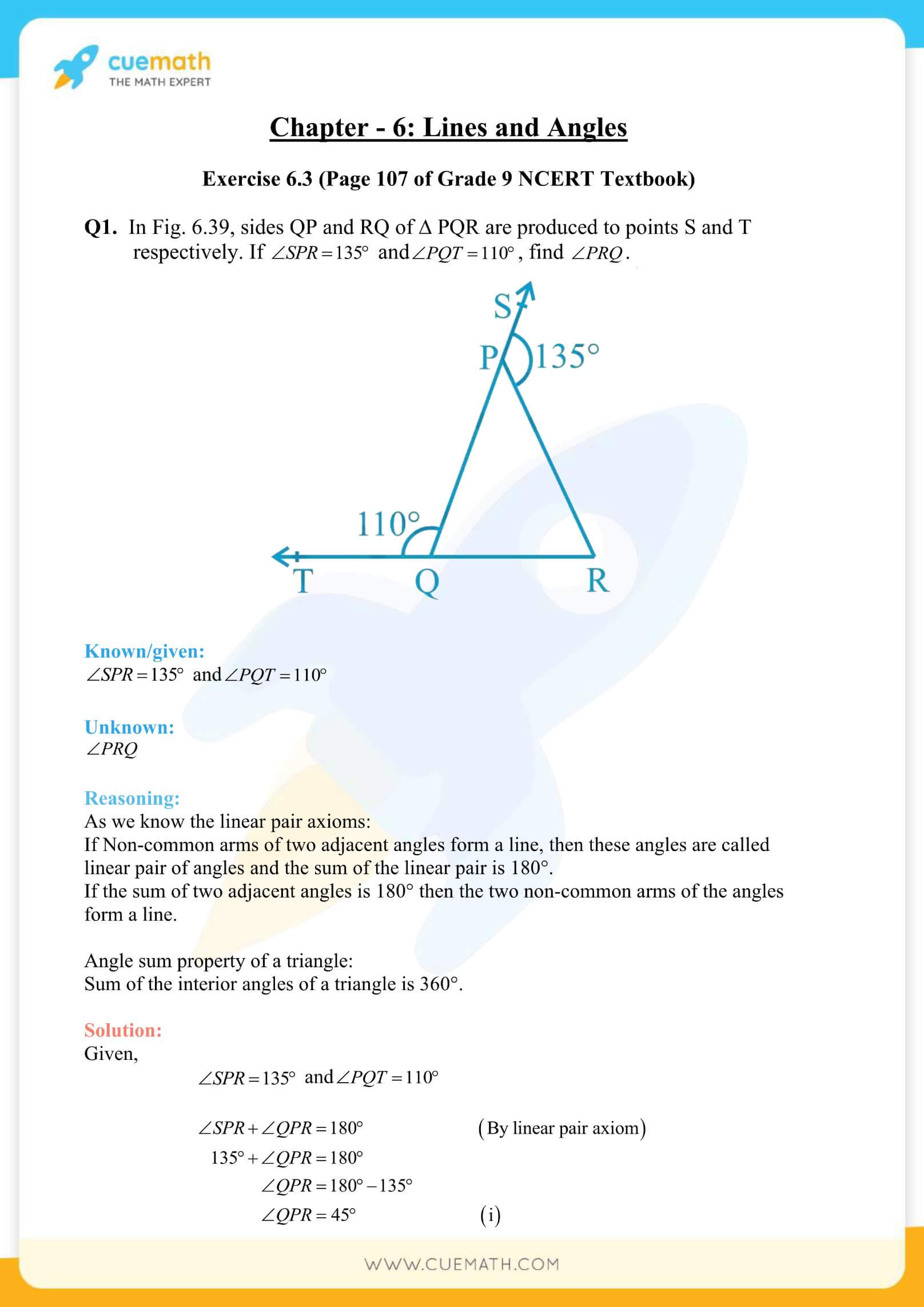 NCERT Solutions Class 9 Math Chapter 6 Lines And Angles 16