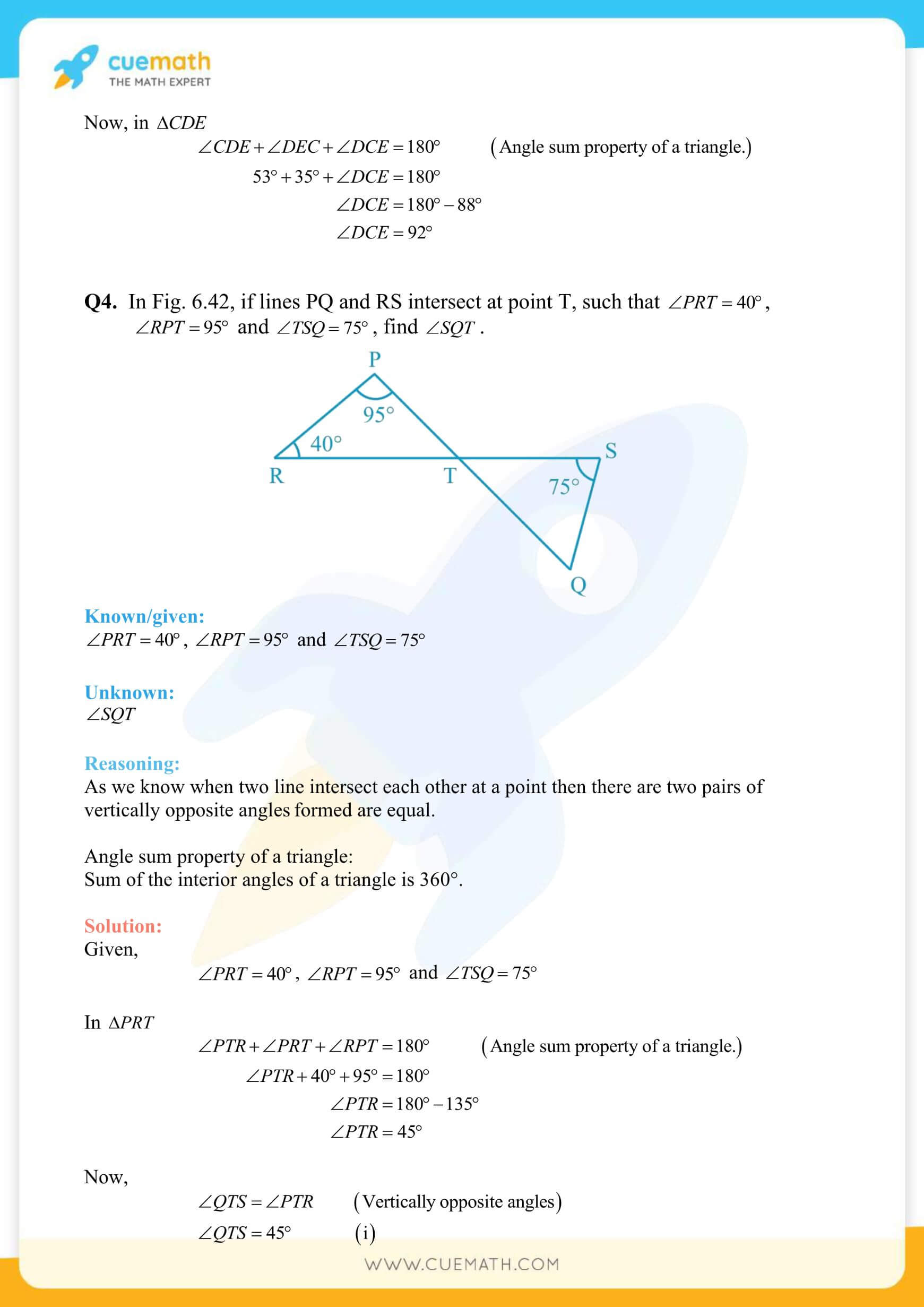 NCERT Solutions Class 9 Math Chapter 6 Exercise 6.3 19