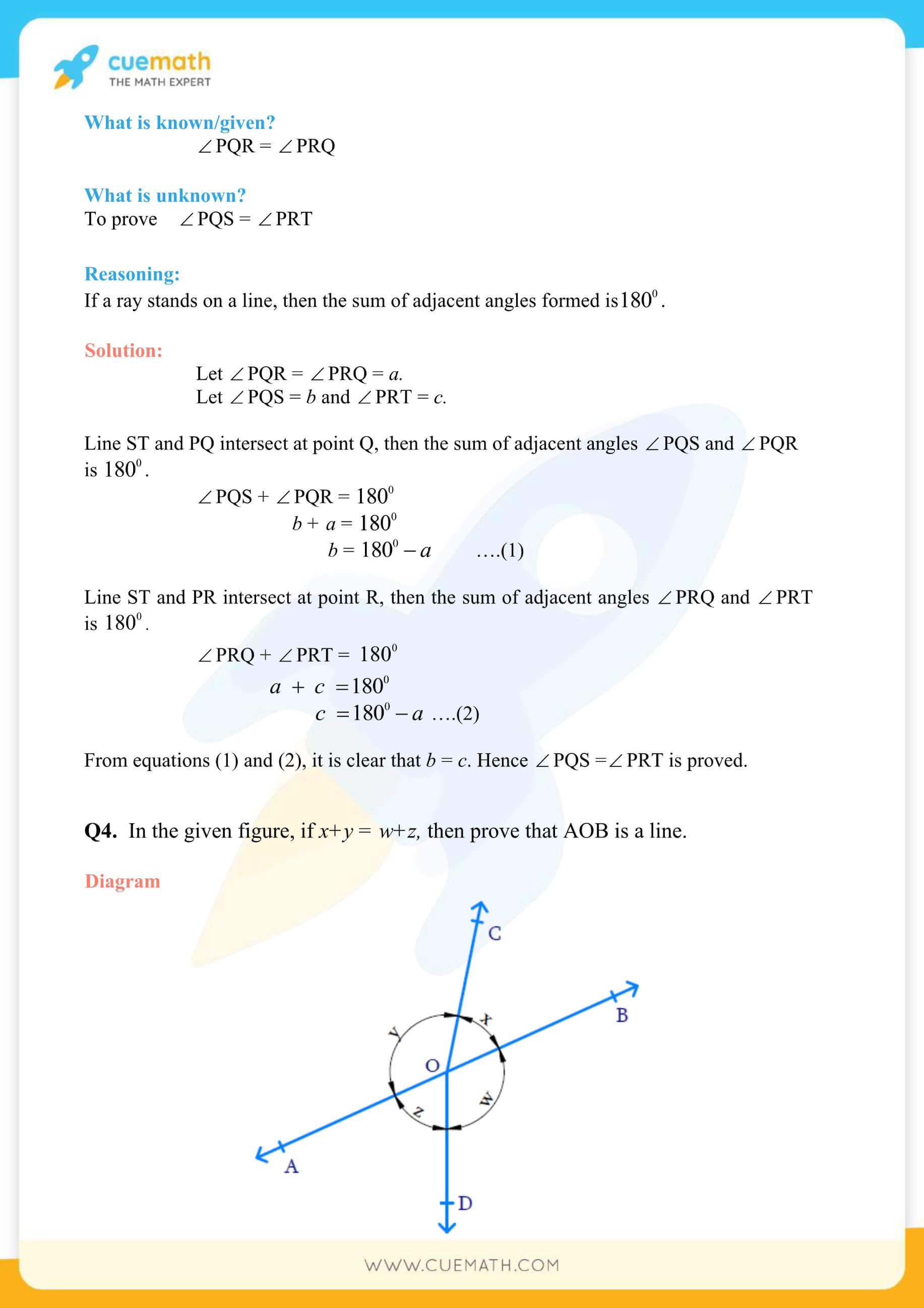 NCERT Solutions Class 9 Math Chapter 6 Exercise 6.1 4