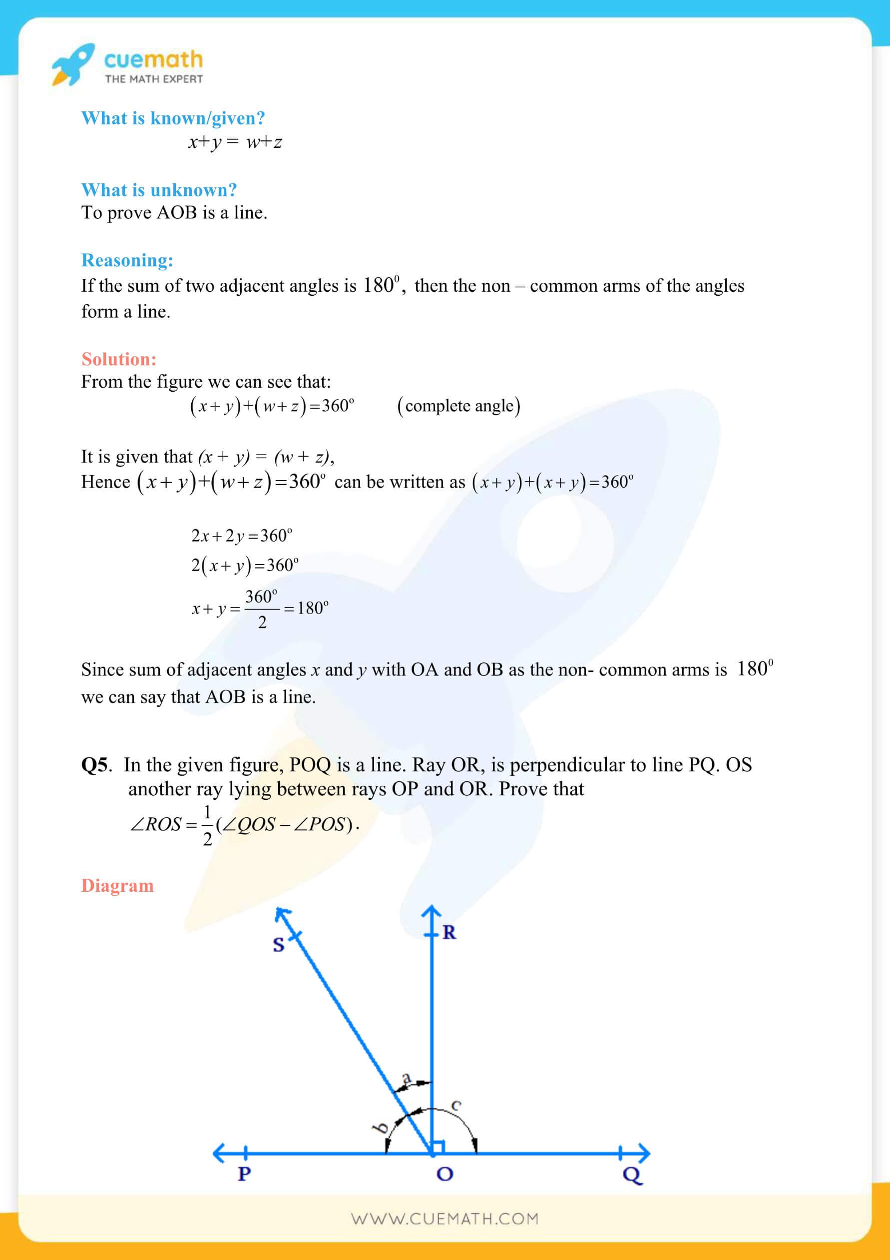 NCERT Solutions Class 9 Math Chapter 6 Exercise 6.1 5