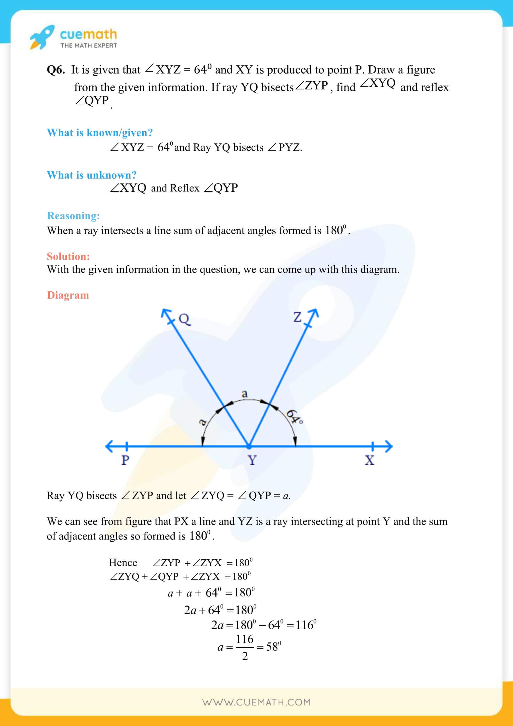 NCERT Solutions Class 9 Math Chapter 6 Lines And Angles 7