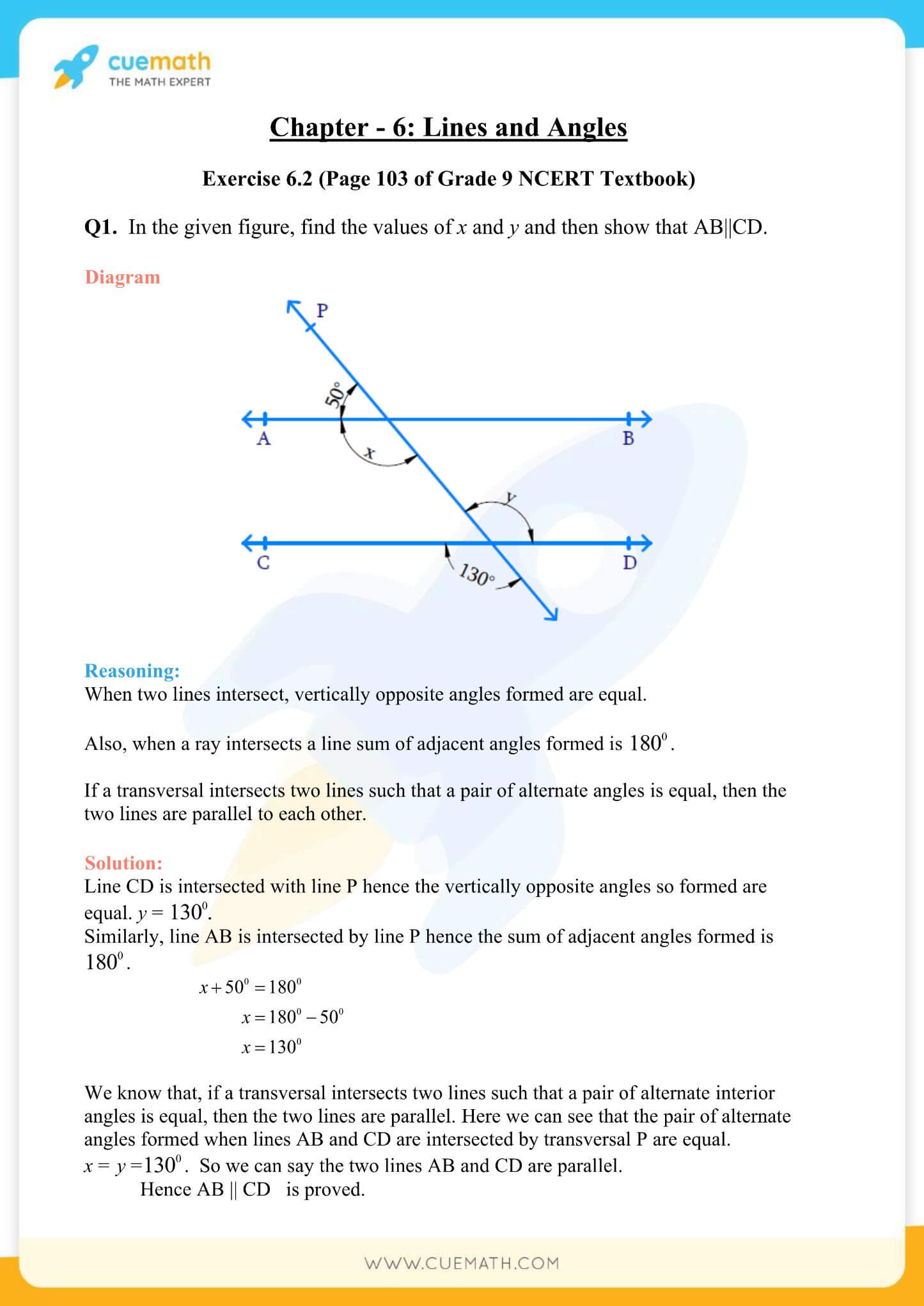 NCERT Solutions Class 9 Math Chapter 6 Lines And Angles 9