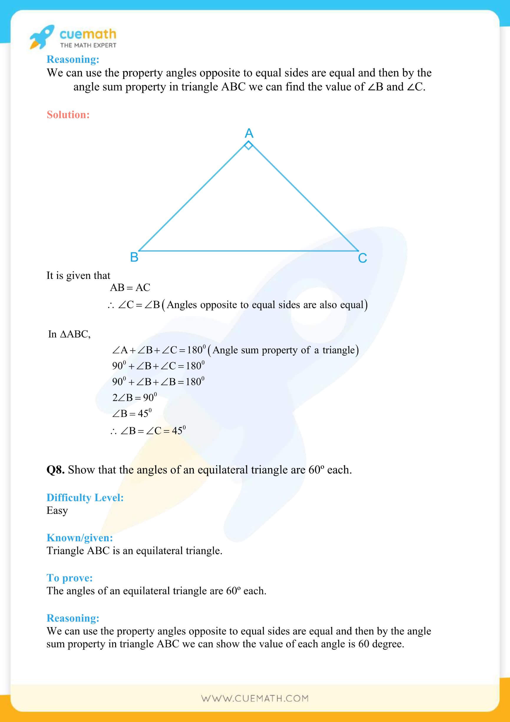 NCERT Solutions Class 9 Math Chapter 7 Triangles 15