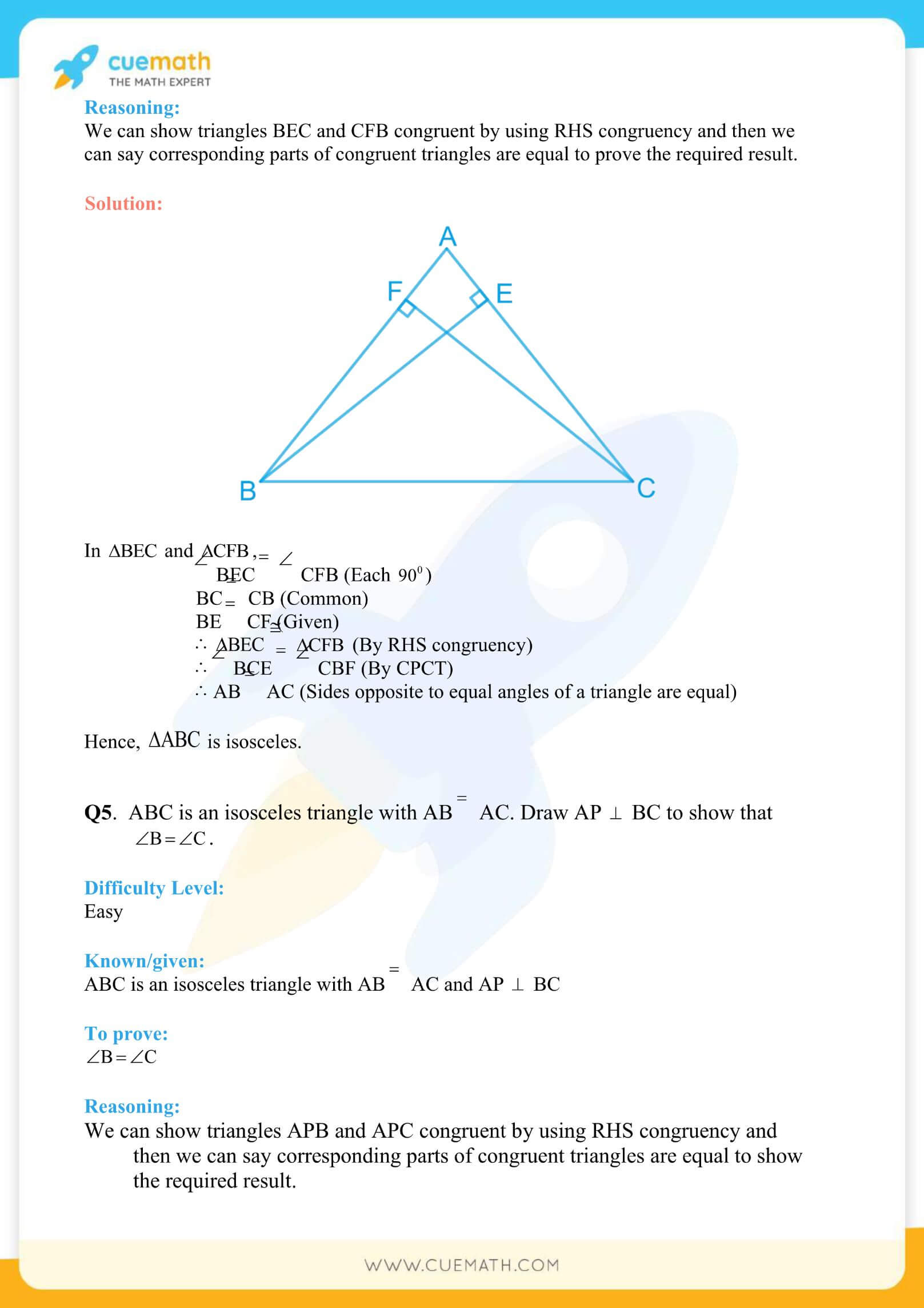 NCERT Solutions Class 9 Math Chapter 7 Triangles 21