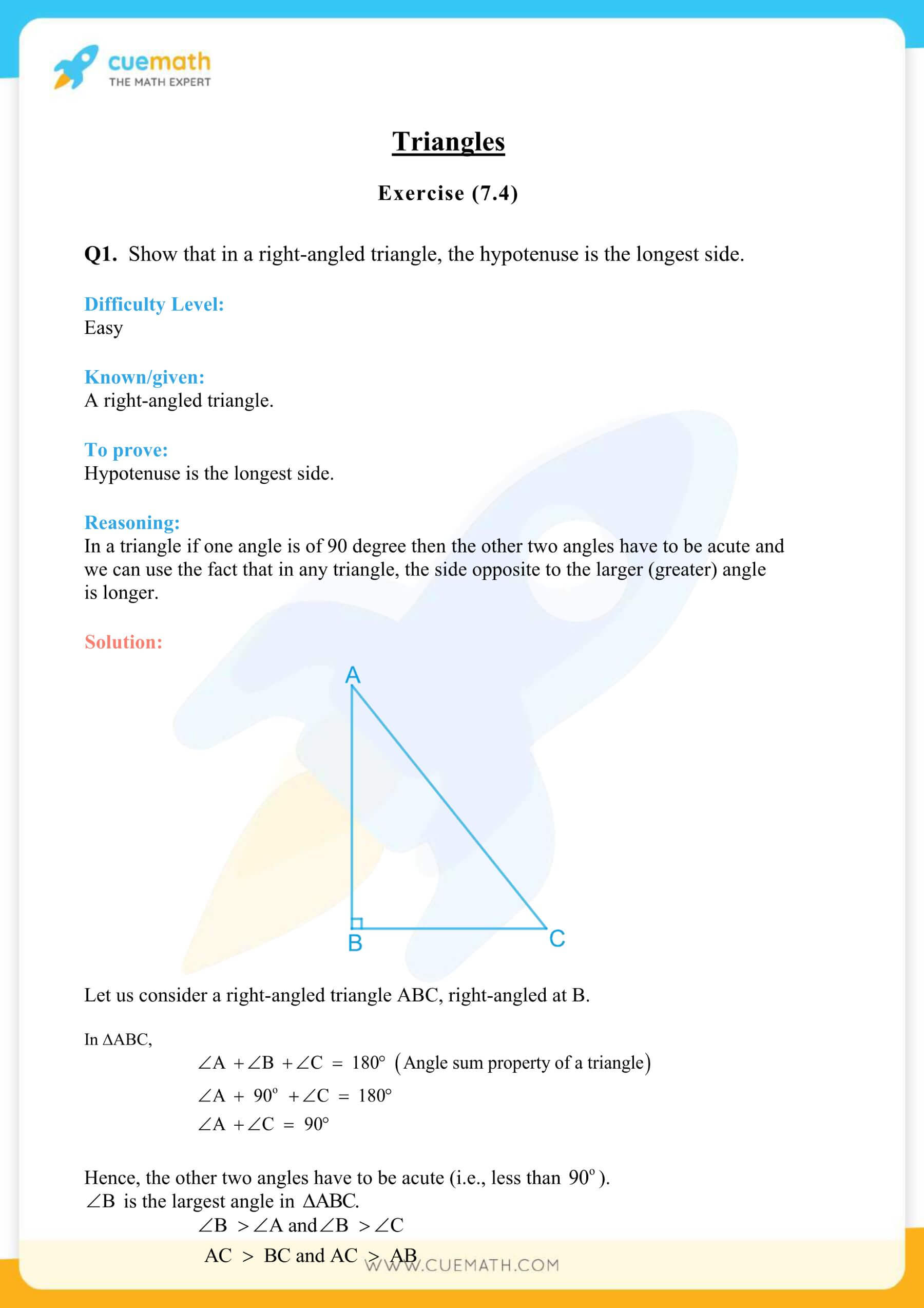 NCERT Solutions Class 9 Math Chapter 7 Triangles 23