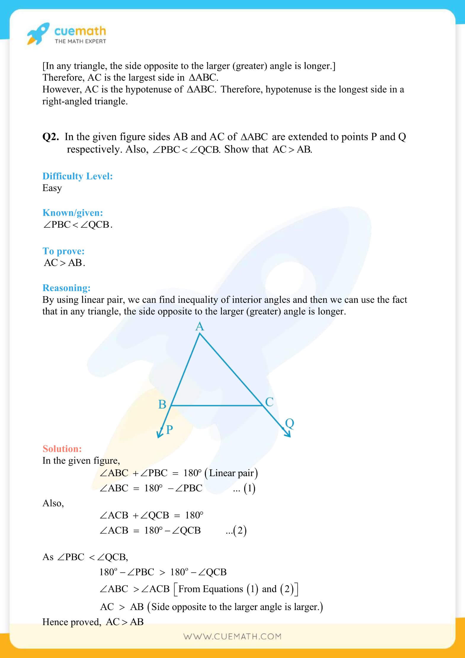 NCERT Solutions Class 9 Math Chapter 7 Exercise 7.4 24