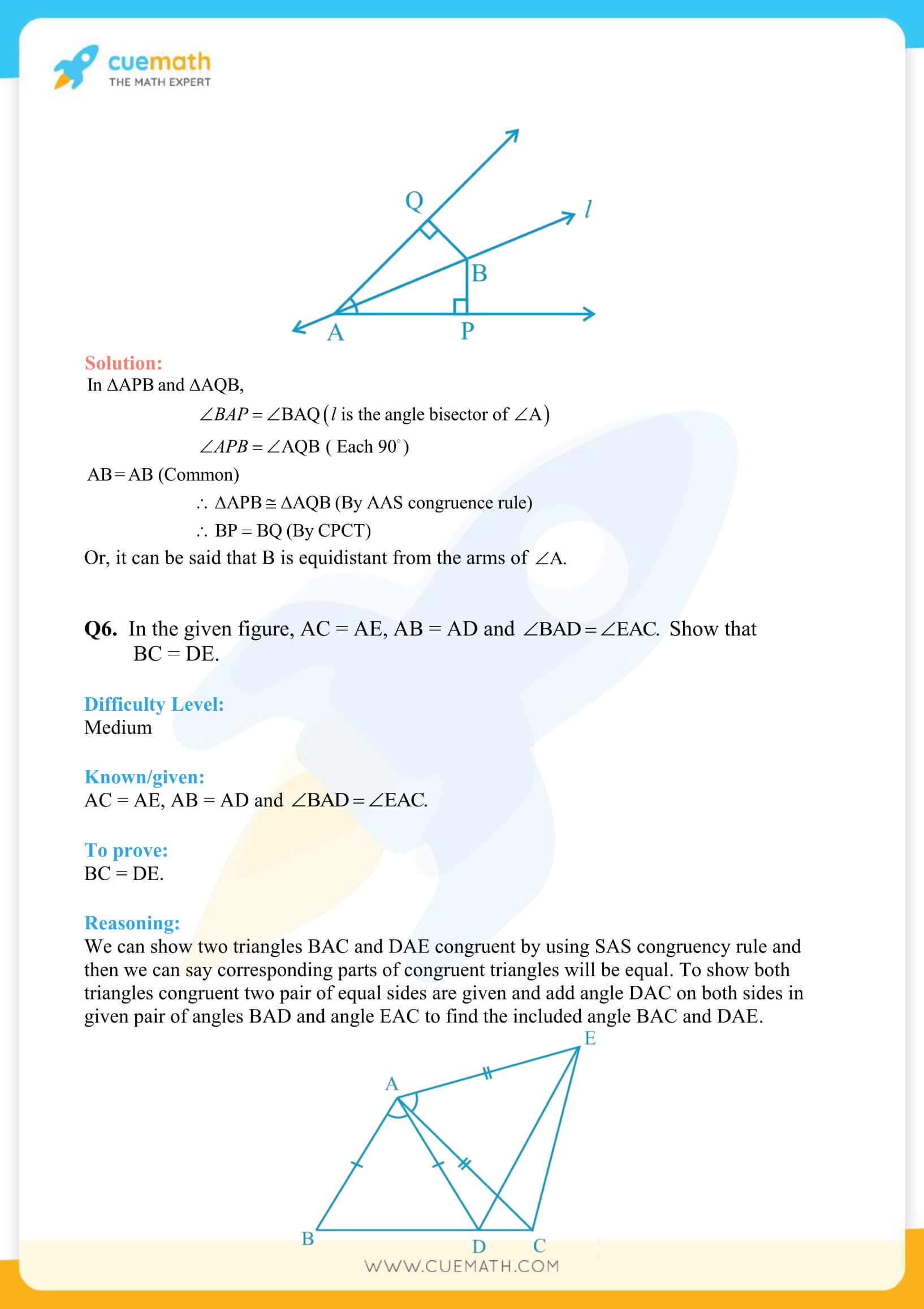 NCERT Solutions Class 9 Math Chapter 7 Triangles 5