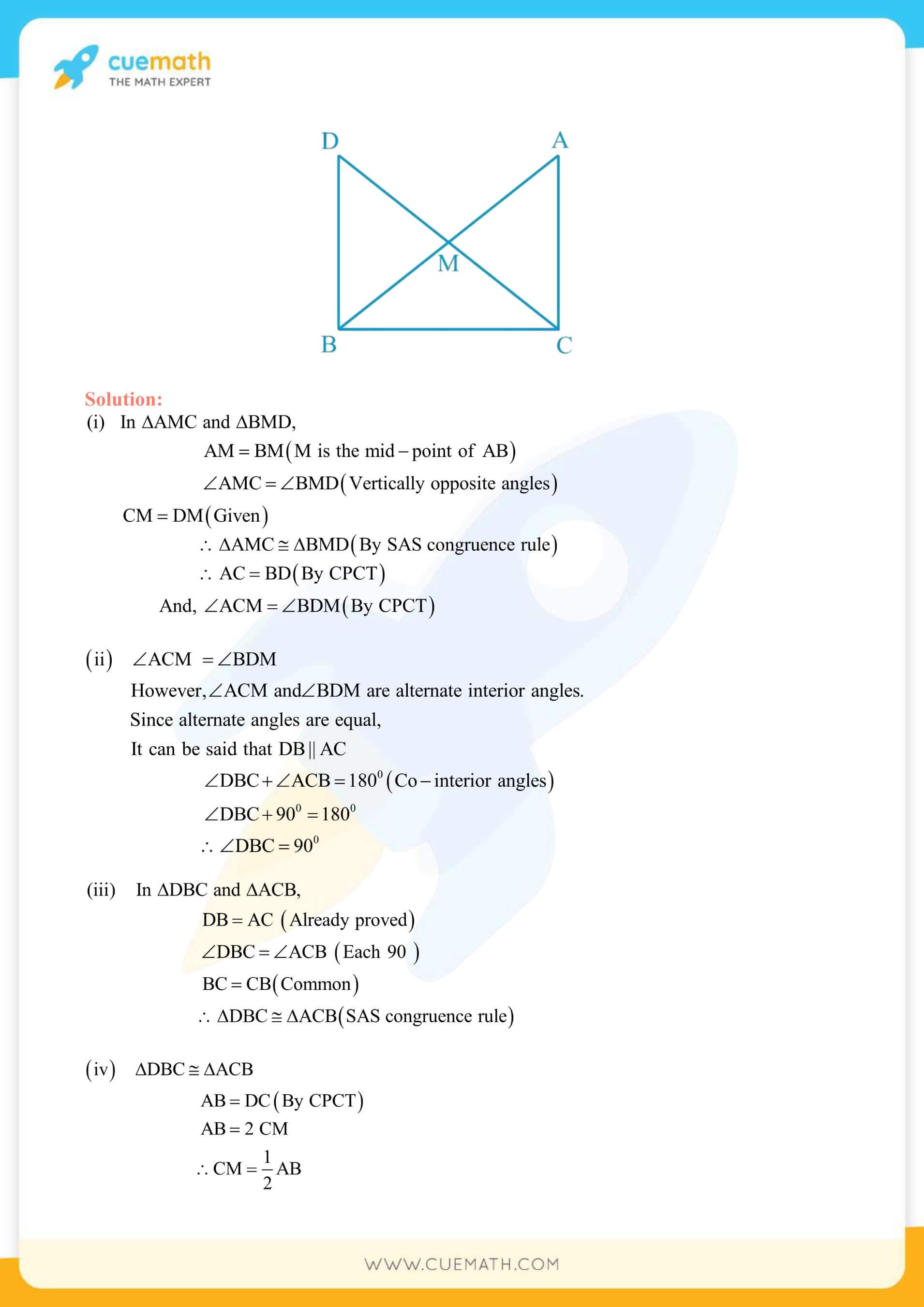 NCERT Solutions Class 9 Math Chapter 7 Triangles 8