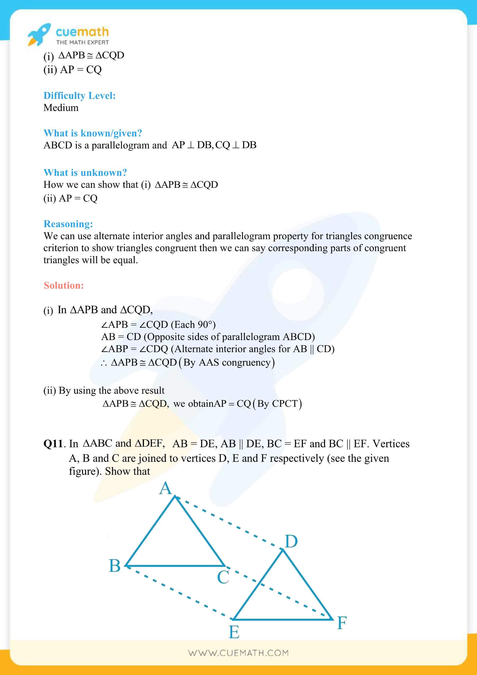 NCERT Solutions Class 9 Math Chapter 8 Exercise 8.1 13