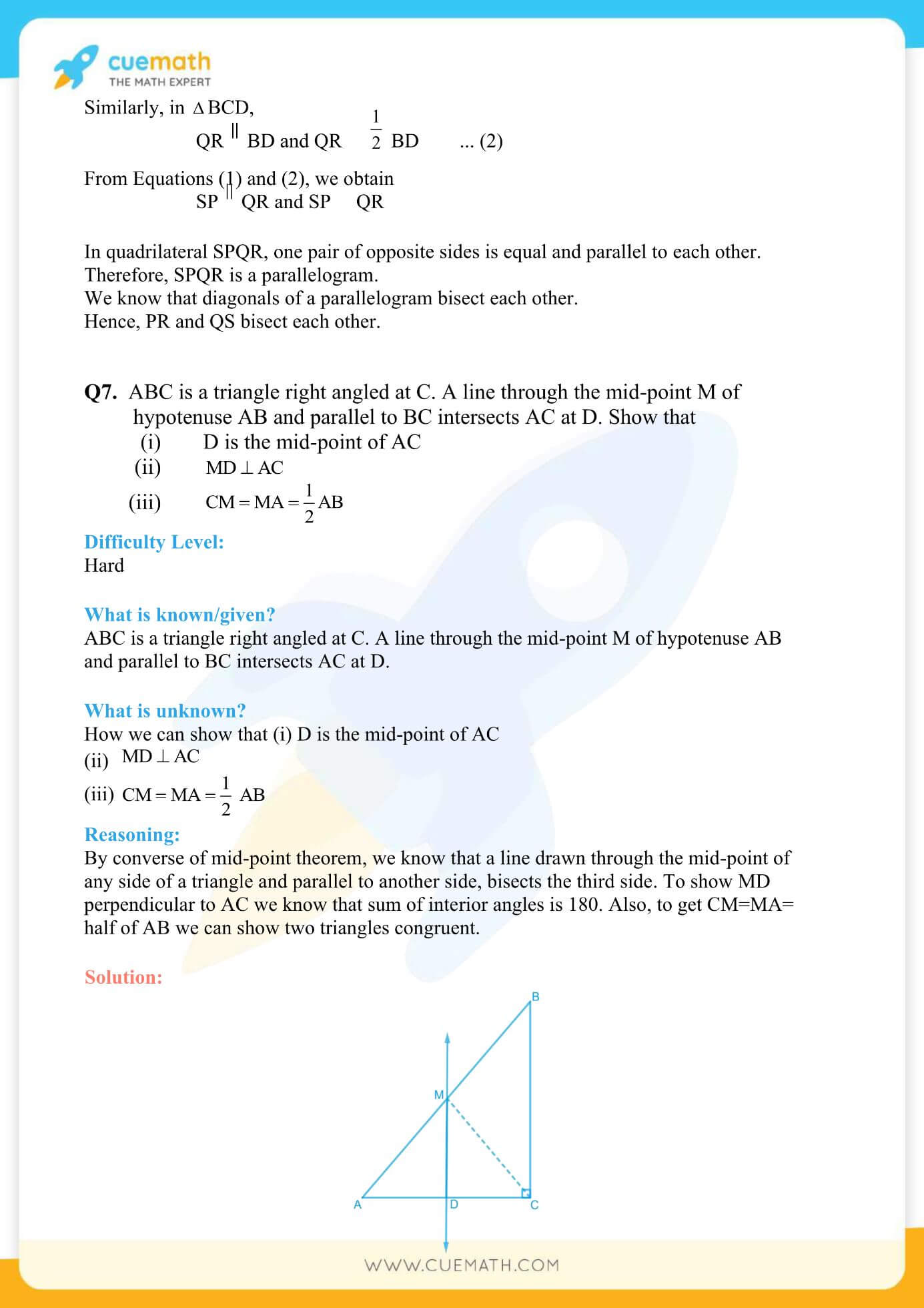 NCERT Solutions Class 9 Maths Chapter 8 Quadrilaterals - Click