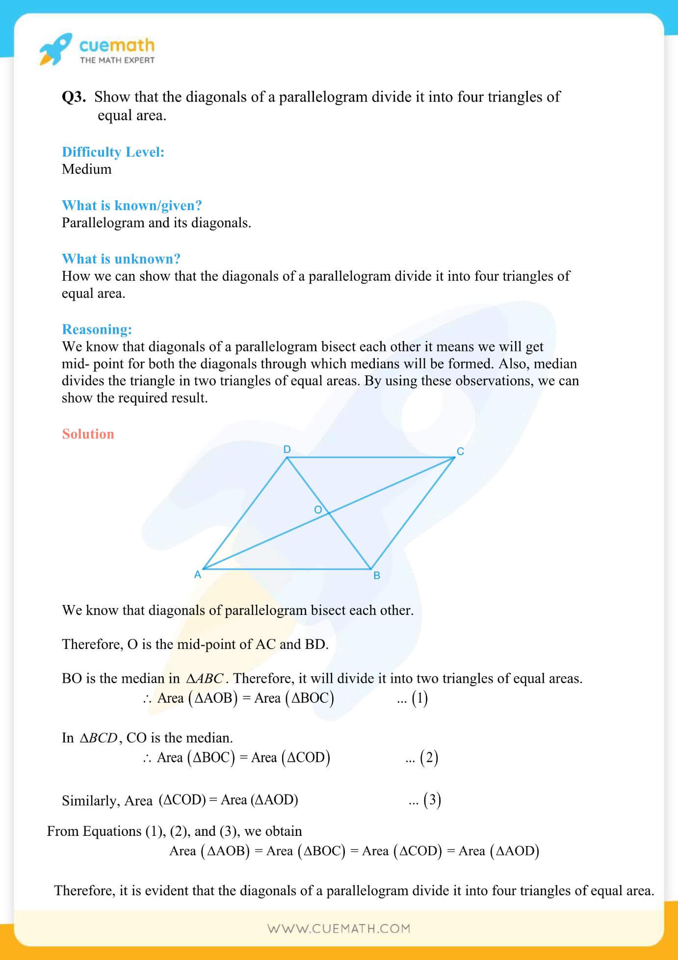 NCERT Solutions Class 9 Math Chapter 9 Areas Of Parallelograms And Triangles 14