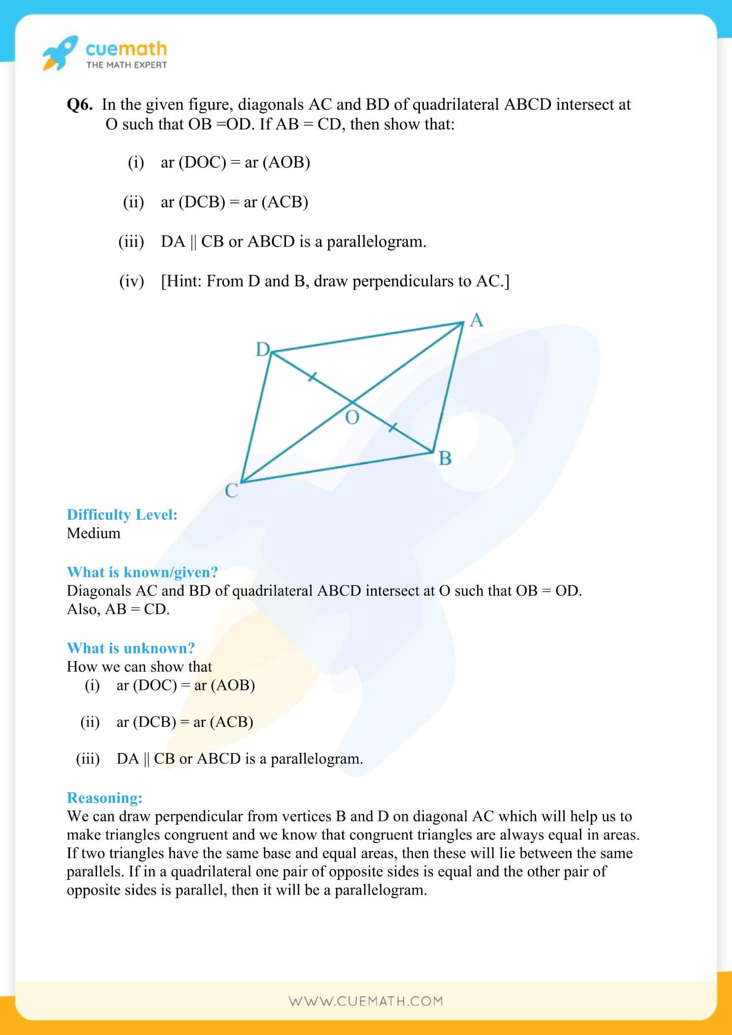 NCERT Solutions Class 9 Math Chapter 9 Areas Of Parallelograms And Triangles 18