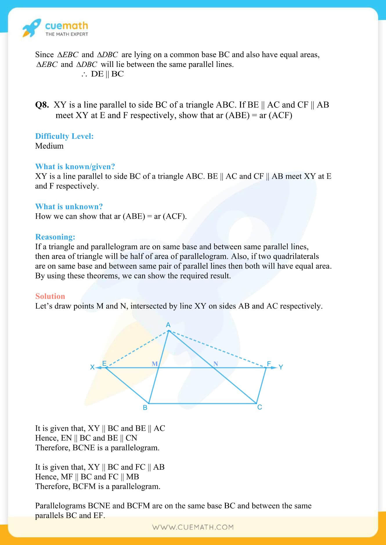 NCERT Solutions Class 9 Math Chapter 9 Areas Of Parallelograms And Triangles 21