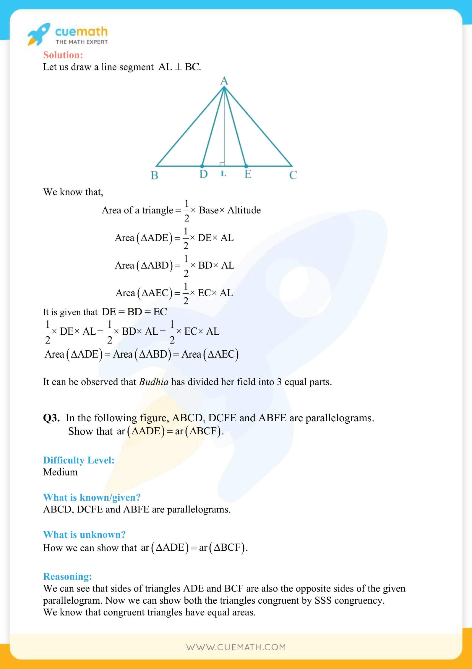 NCERT Solutions Class 9 Math Chapter 9 Exercise 9.4 34