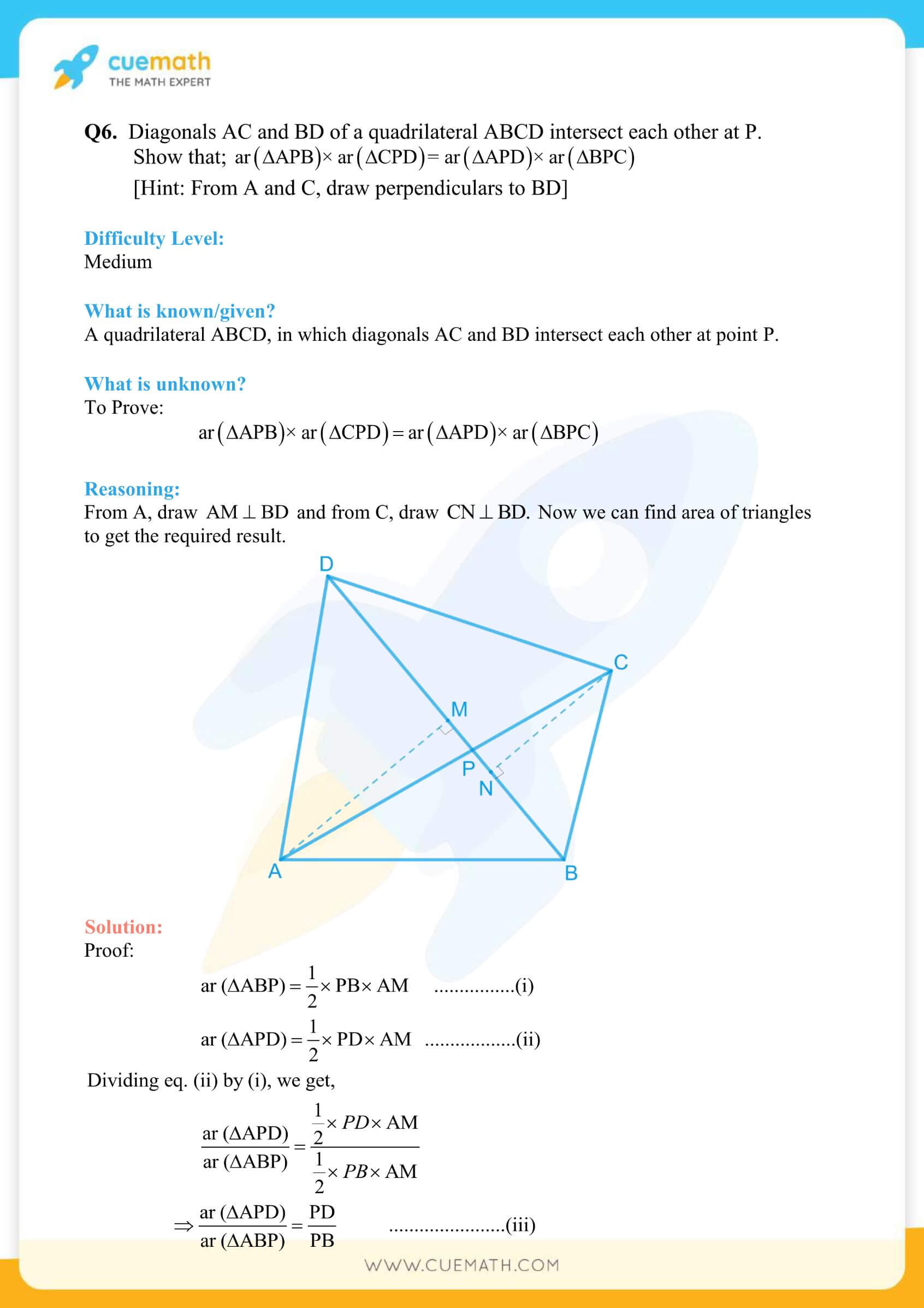 NCERT Solutions Class 9 Math Chapter 9 Areas Of Parallelograms And Triangles 42