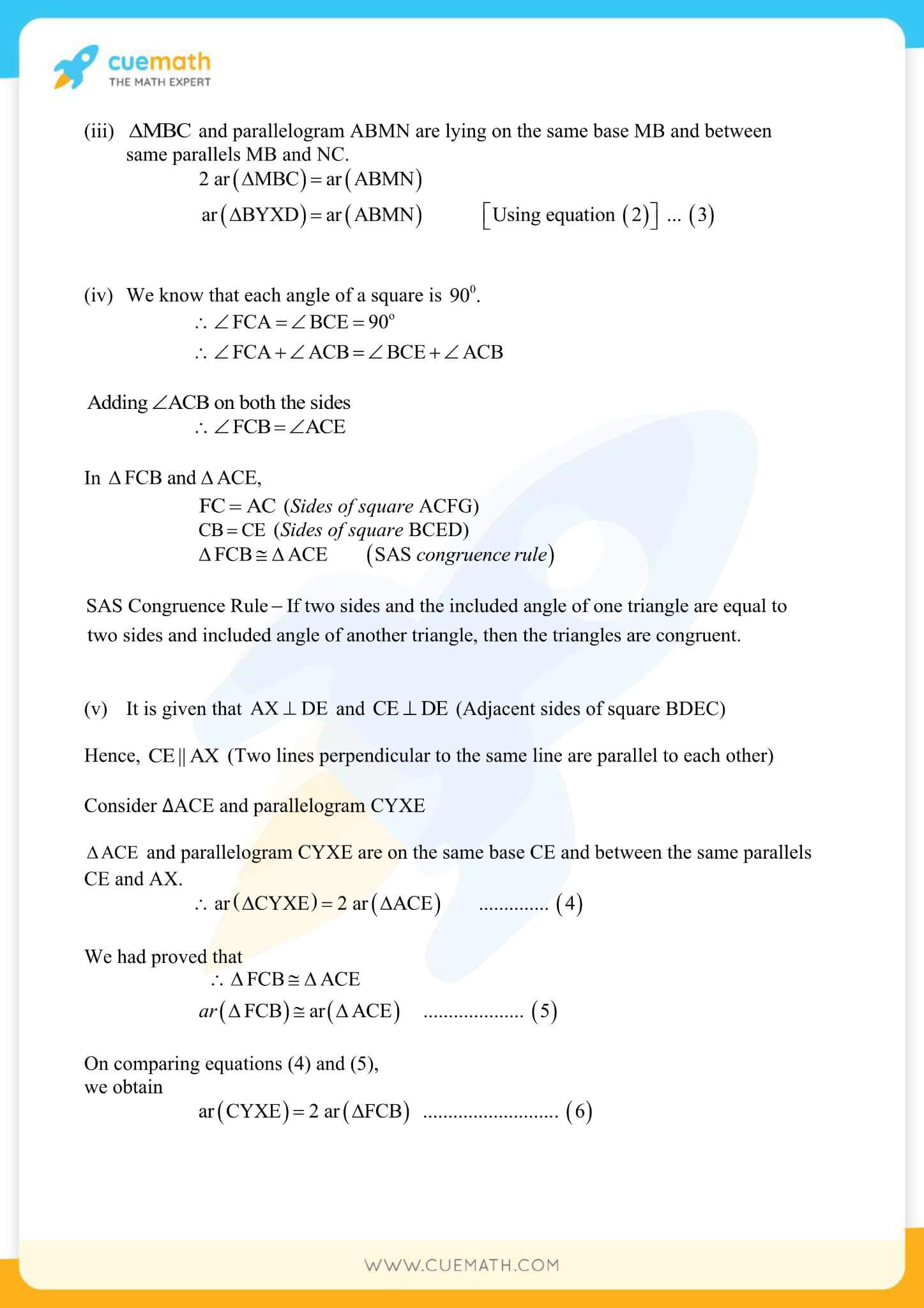 NCERT Solutions Class 9 Math Chapter 9 Areas Of Parallelograms And Triangles 48