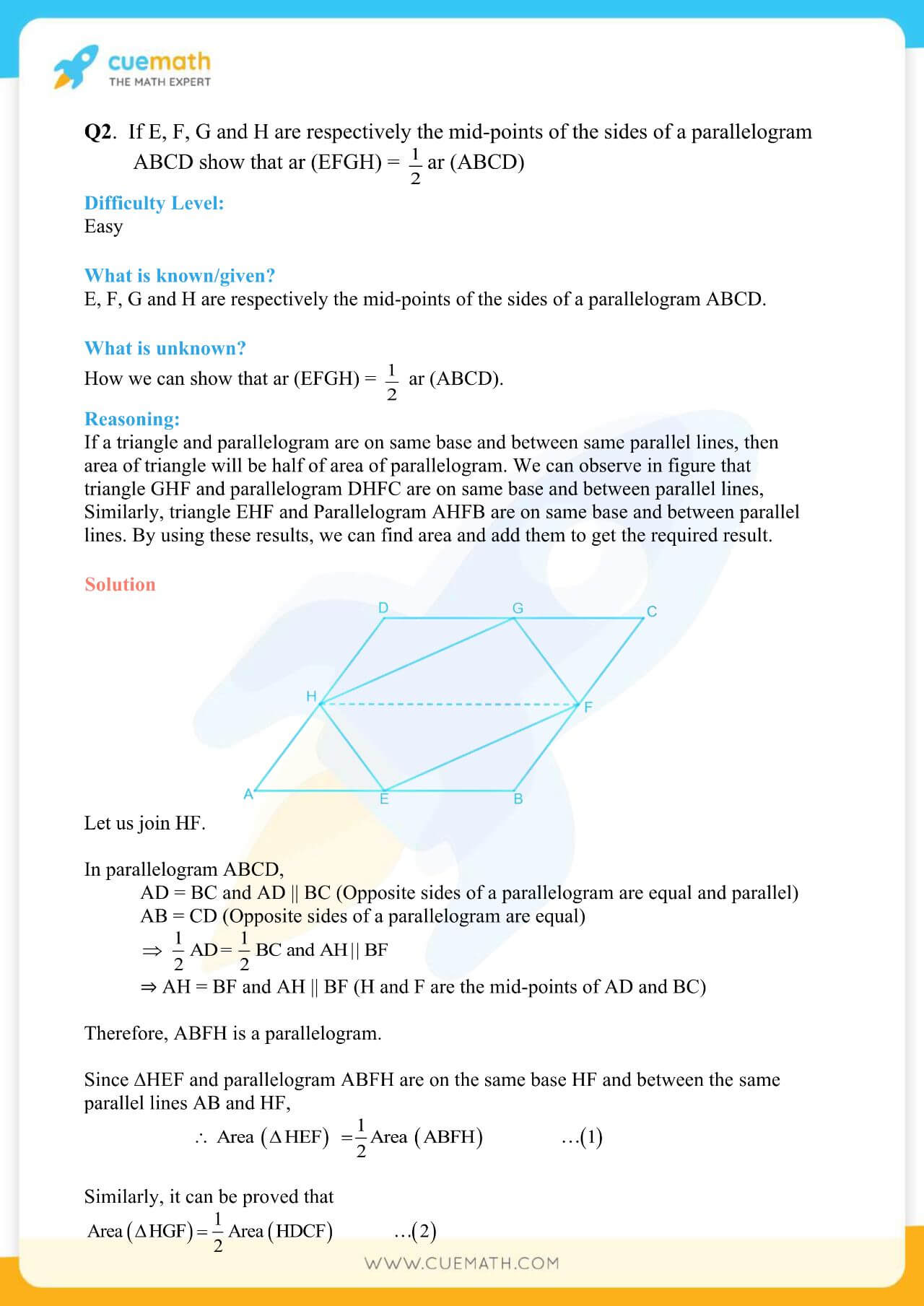 NCERT Solutions Class 9 Math Chapter 9 Exercise 9.2 5