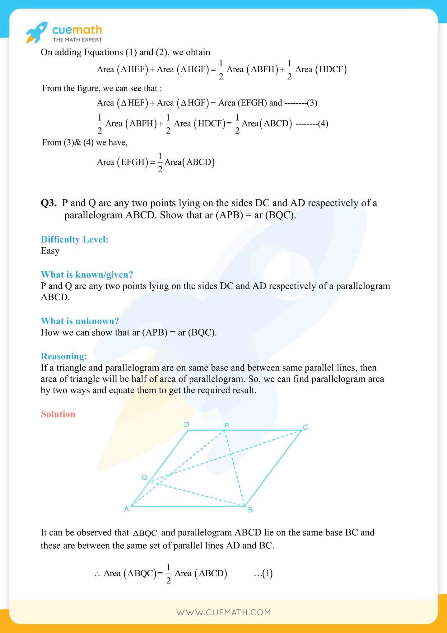 NCERT Solutions Class 9 Math Chapter 9 Exercise 9.2 6