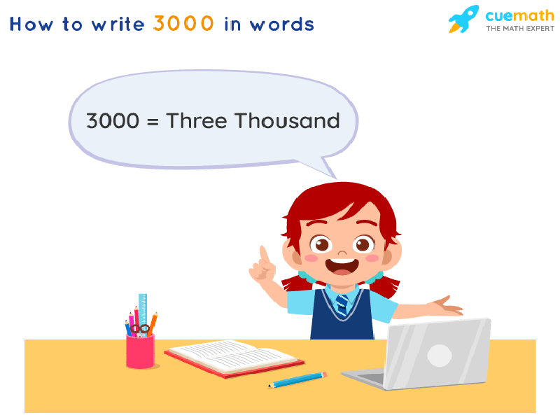 3000 in Words - Write 3000 in Words | 3000 Spelling