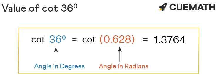 cot-36-degrees-find-value-of-cot-36-degrees-cot-36